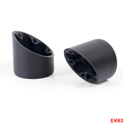 Remus end caps Slash Cut V1 stainless steel black EK63