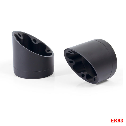 Remus end caps Slash Cut V1 stainless steel black EK63