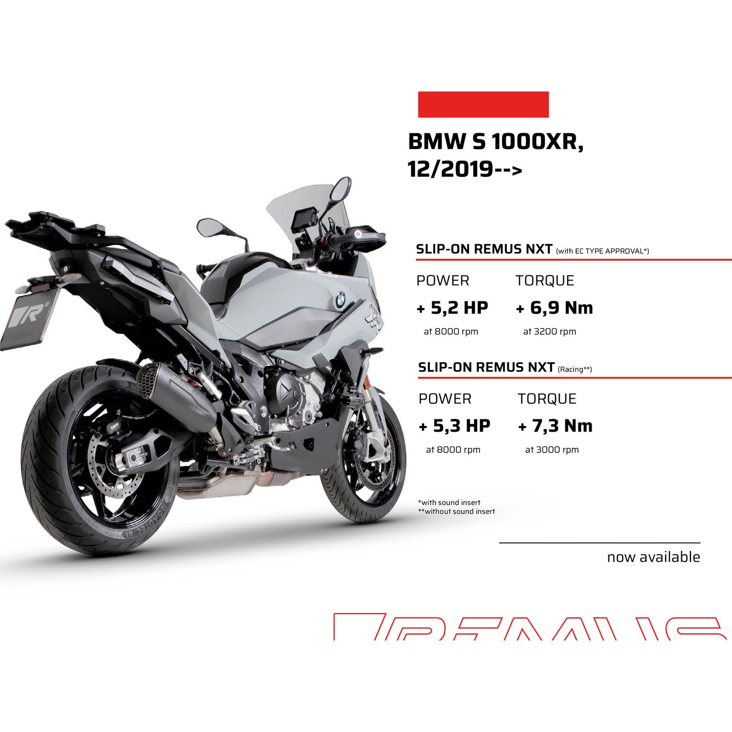 Remus Nxt stainless steel black EC- approved slip-on for BMW S 1000 XR 2020-2023