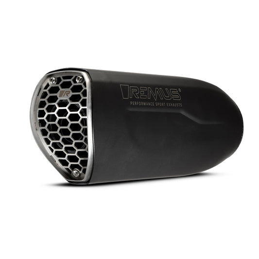 Remus Nxt stainless steel black racing slip-on for BMW S 1000 XR 2020-2023
