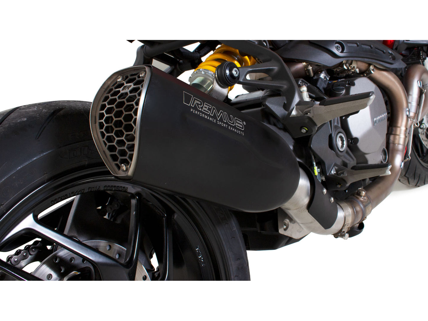 Remus Nxt stainless steel black EC- approved slip-on for DUCATI MONSTER 1200 /S/R 2017-2021