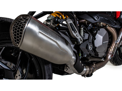 Remus Nxt stainless steel matt racing slip-on for DUCATI MONSTER 1200 /S/R 2017-2021