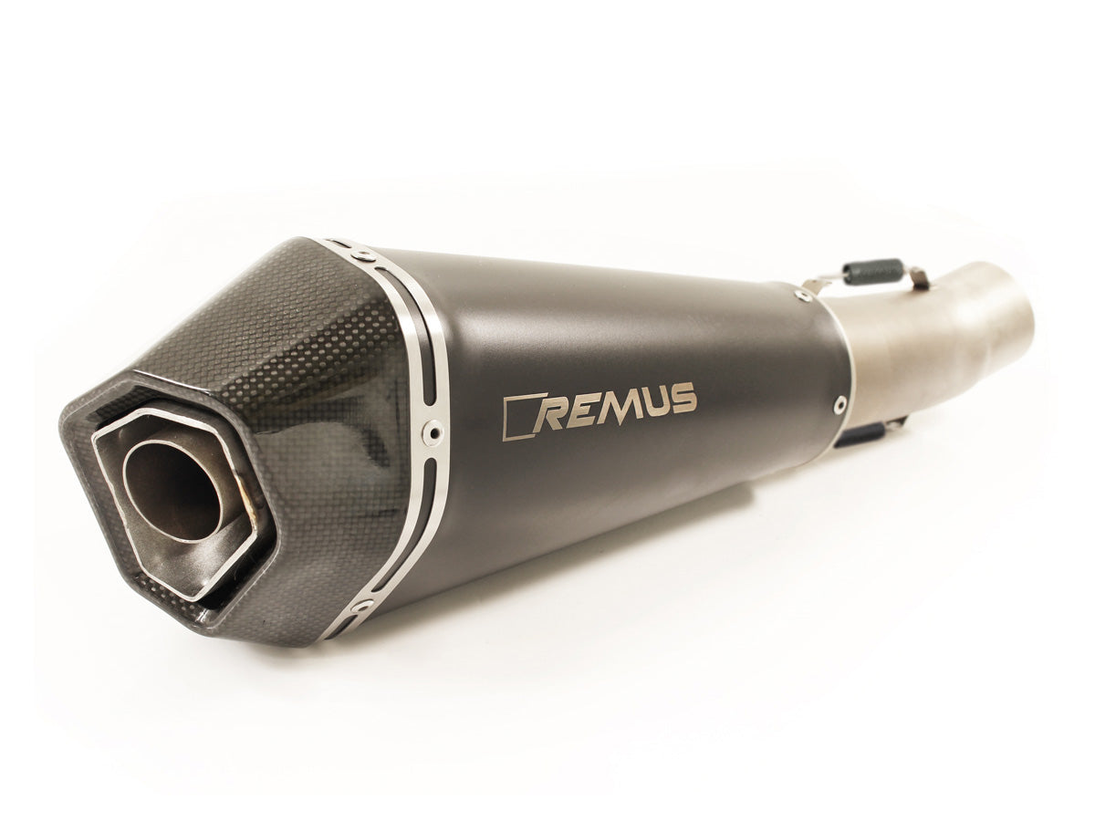 Remus Hypercone stainless steel black racing slip-on for DUCATI MONSTER 821 2014-2017