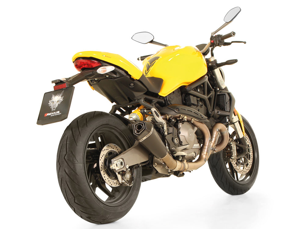 Remus Hypercone stainless steel black racing slip-on for DUCATI MONSTER 821 2014-2017