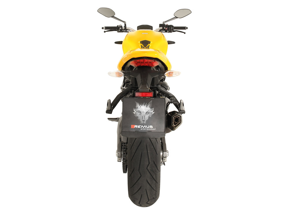 Remus Hypercone stainless steel black racing slip-on for DUCATI MONSTER 821 2014-2017