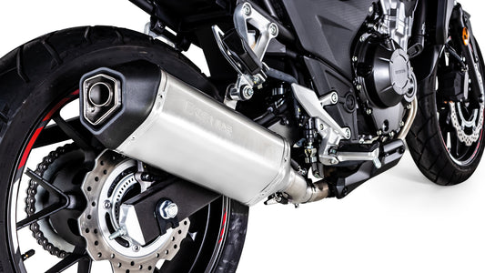 Remus Okami stainless steel matt racing slip-on for HONDA CB 500 X 2017-2020