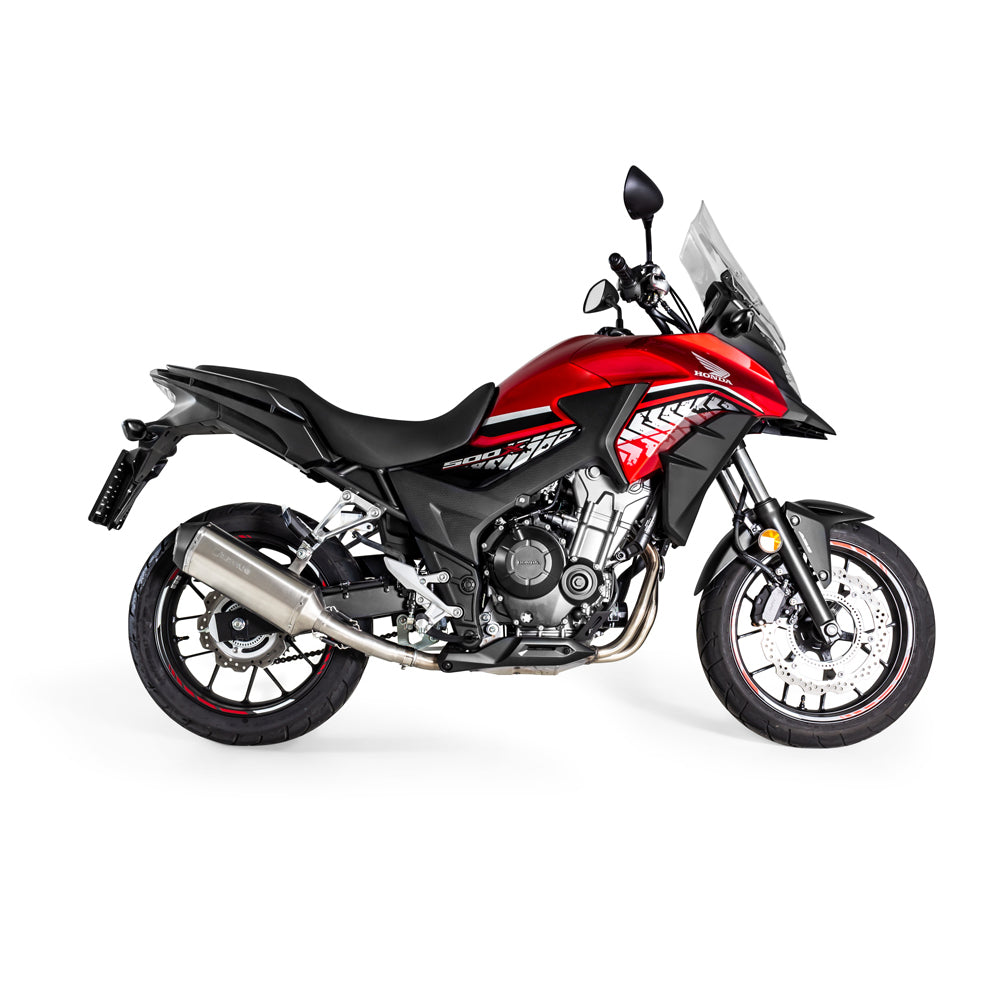 Remus Okami stainless steel matt racing slip-on for HONDA CB 500 X 2017-2020