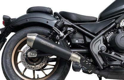 Remus Powercone stainless steel black EC- approved slip-on for HONDA CMX 500 REBEL 2024-2025