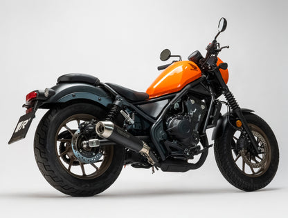 Remus Powercone stainless steel black EC- approved slip-on for HONDA CMX 500 REBEL 2024-2025