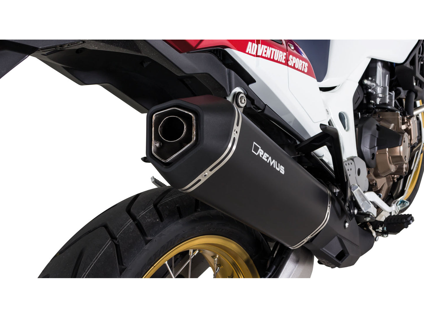 Remus Okami stainless steel black EC approved slip-on for HONDA CRF 1000 L AFRICA TWIN /ADVENTURE SPORT 2017-2019