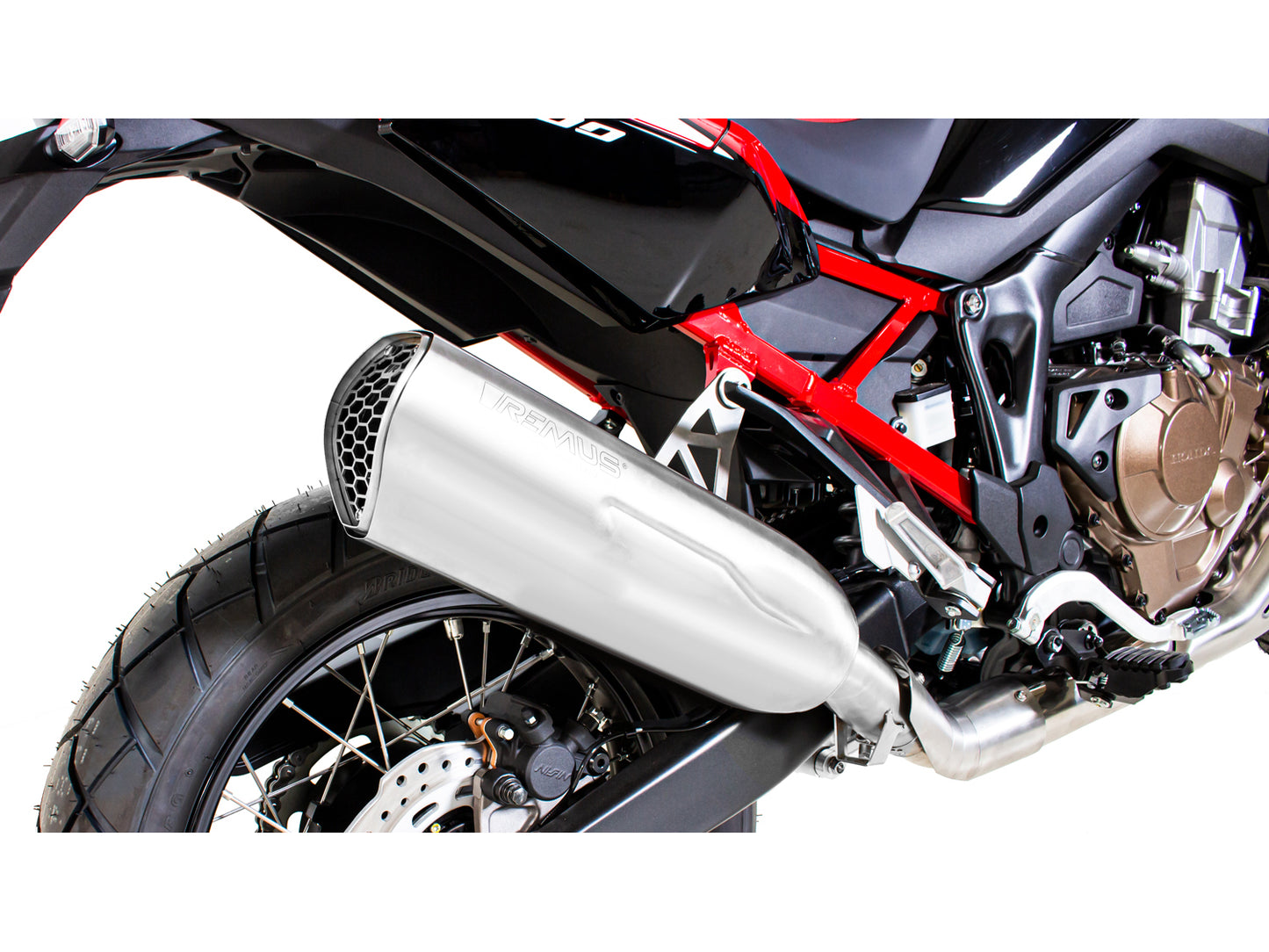 Remus Nxt stainless steel matt racing slip-on for HONDA CRF 1100 L AFRICA TWIN /ADVENTURE SPORT 2020-2023
