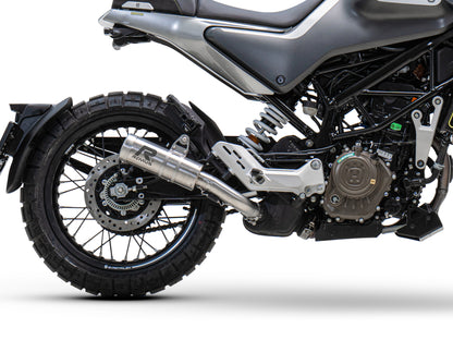 Remus Mesh stainless steel brushed racing slip-on for HUSQVARNA SVARTPILEN 125 2021-2022