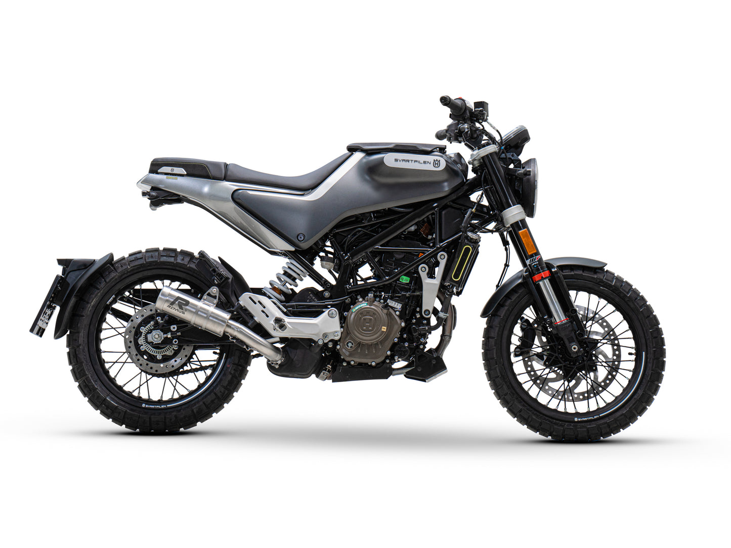 Remus Mesh stainless steel brushed homologated slip-on for HUSQVARNA VITPILEN 125 2021-2022