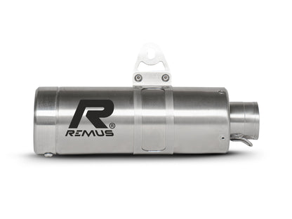 Remus Mesh stainless steel brushed racing slip-on for HUSQVARNA SVARTPILEN 125 2021-2022