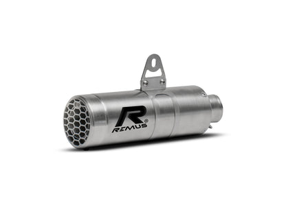 Remus Mesh stainless steel brushed racing slip-on for HUSQVARNA SVARTPILEN 125 2021-2022
