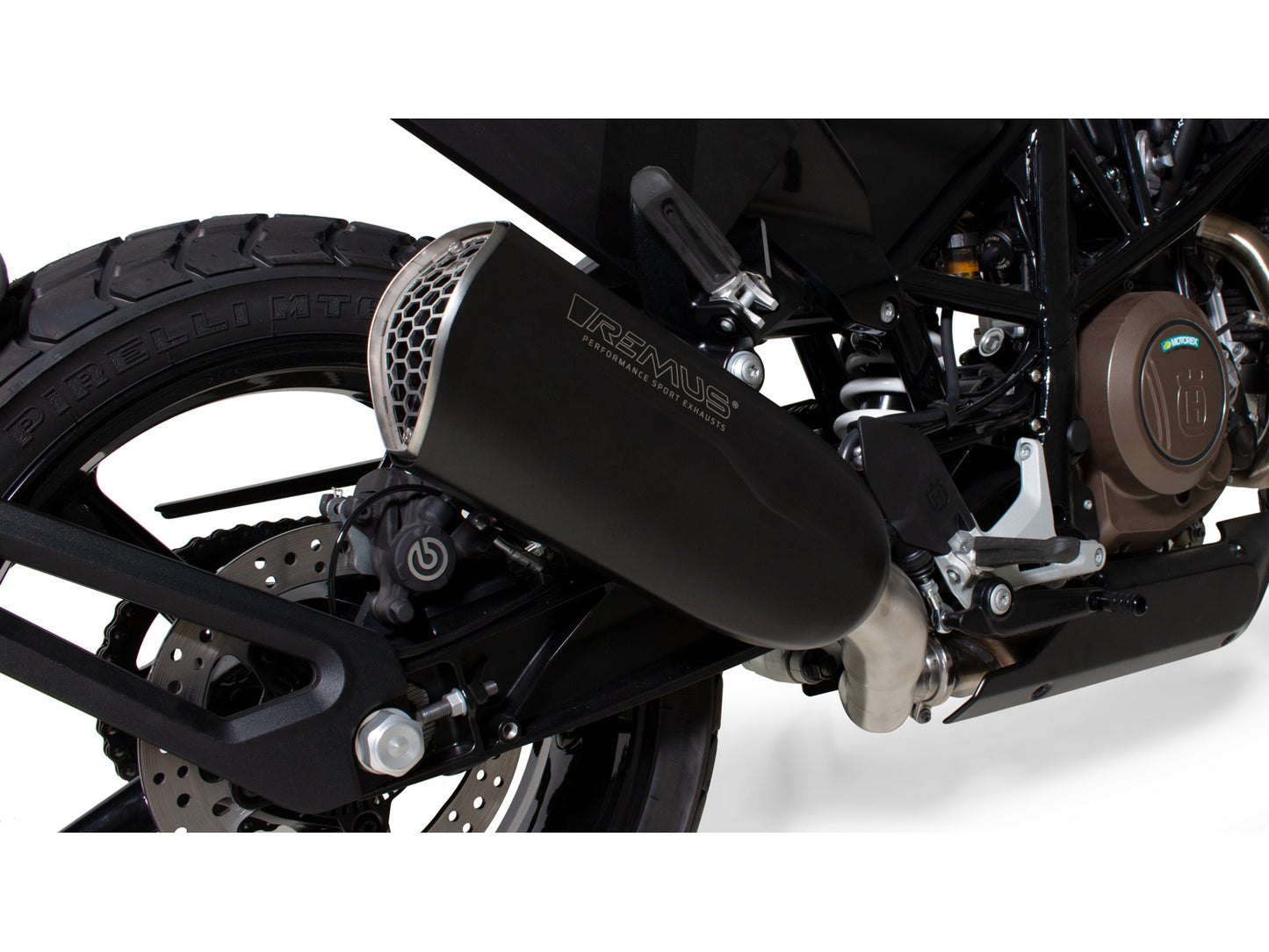 Remus Nxt stainless steel black racing slip-on for HUSQVARNA VITPILEN 701 2017-2020