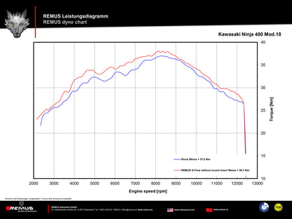Remus Sport Flow racing slip on for KAWASAKI NINJA 400 2018-2020