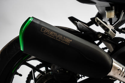 Remus Nxt stainless steel black racing slip-on for KAWASAKI NINJA 500 2024