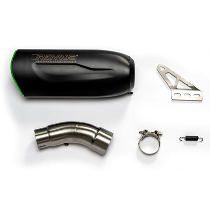 Remus Nxt stainless steel black racing slip-on for KAWASAKI ZX4 R/RR 2024