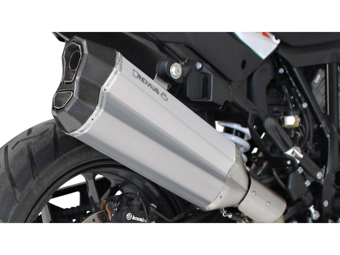 Remus 8 matt homologated slip-on for KTM 1290 SUPERADVENTURE R/S/T 2017-2020