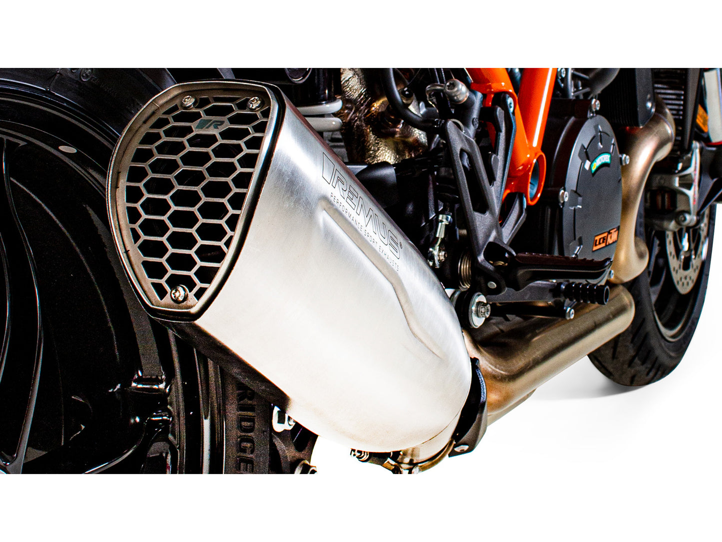 Remus Nxt stainless steel matt racing slip-on for KTM 1290 SUPERDUKE R 2020-2022
