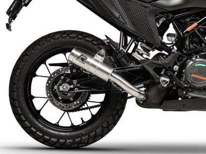Remus Mesh stainless steel brushed homologated slip-on for KTM 390 ADVENTURE 2021-2023