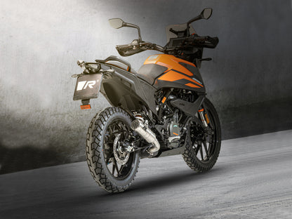 Remus Mesh stainless steel brushed homologated slip-on for KTM 390 ADVENTURE 2021-2023