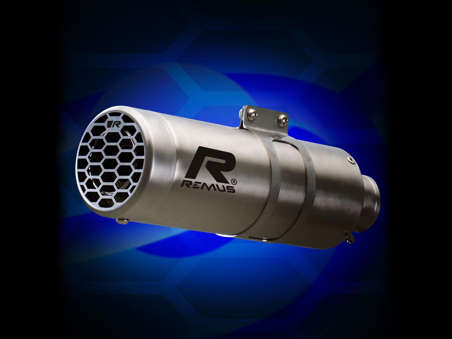 Remus Mesh stainless steel brushed homologated slip-on for KTM 390 ADVENTURE 2021-2023