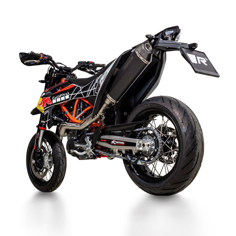 Remus full system with Black Hawk steel black EEC approved slip-on for KTM 690 ENDURO R 2019-2020