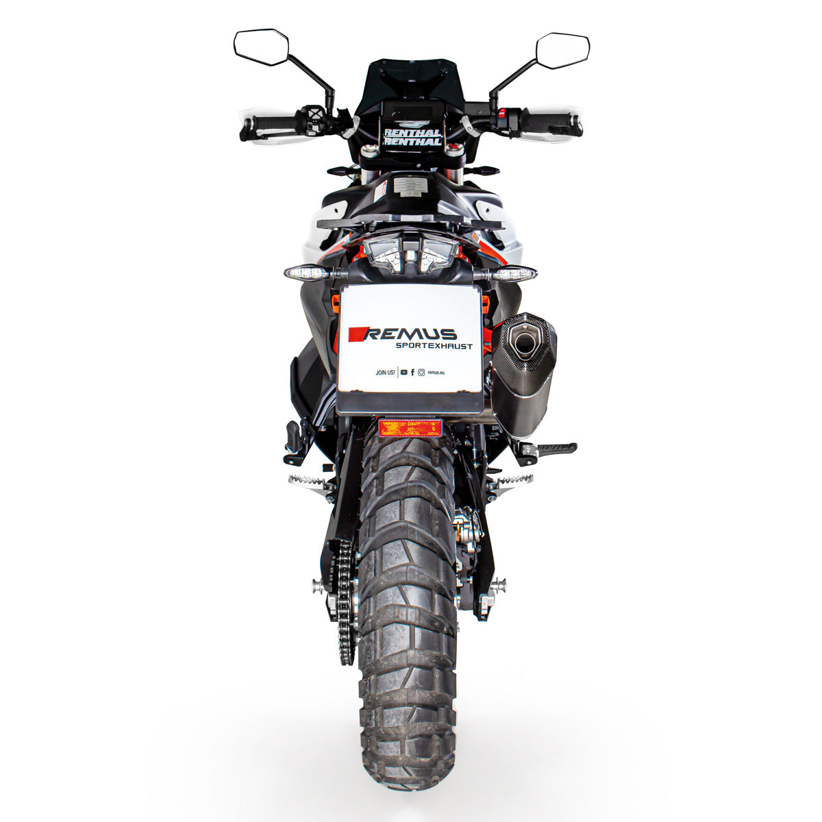 Remus Black Hawk steel matt EEC approved slip-on for KTM 790 ADVENTURE /R 2019-2021
