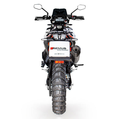 Remus Black Hawk steel matt EEC approved slip-on for KTM 790 ADVENTURE /R 2019-2021