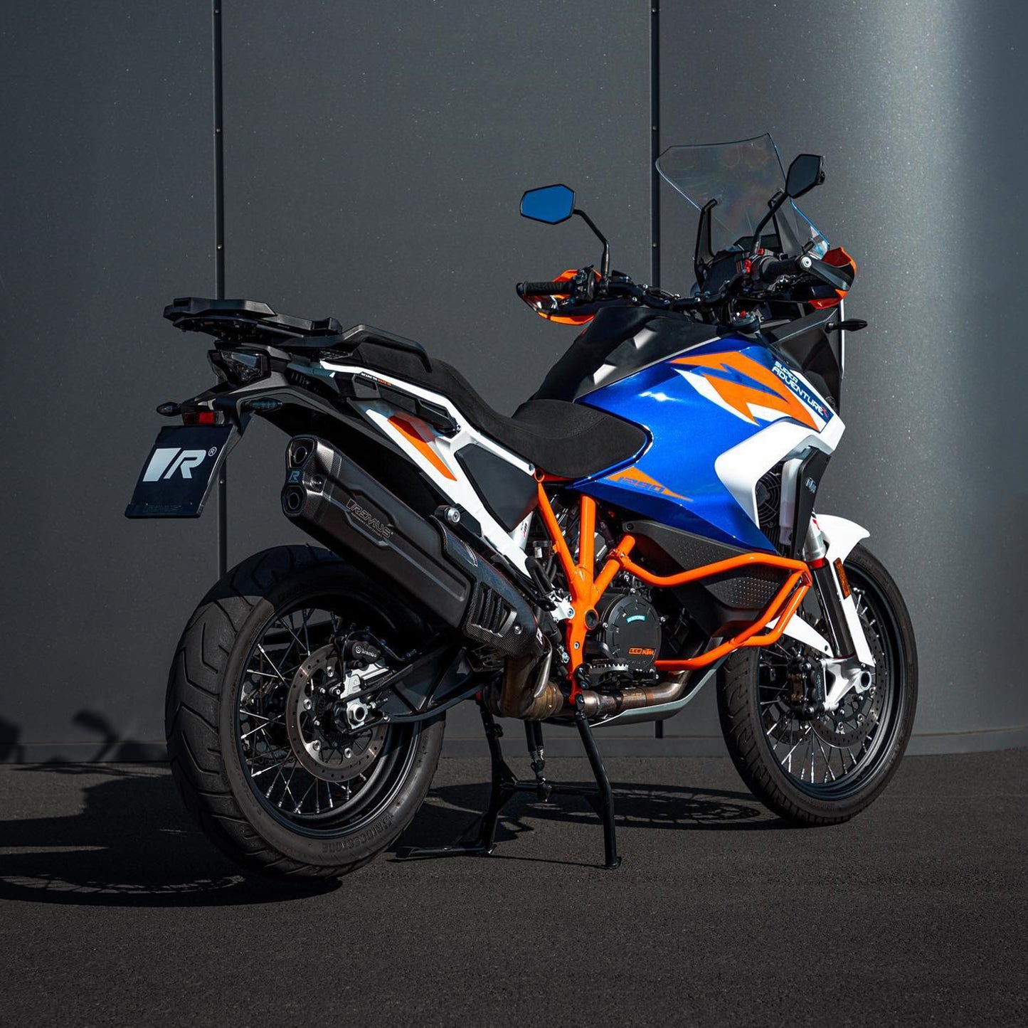 Remus 8 2.0 stainless steel black EC approved slip-on for Ktm 1290 SuperAdventure S/R 2021-2023