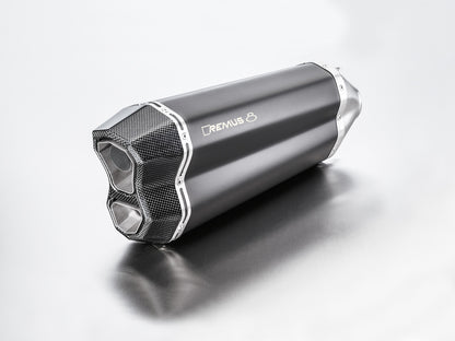 Remus 8 black omologated slip-on for BMW R 1200 R/RS 2017-2018