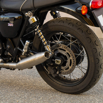 Remus Custom stainless steel matt slip-ons set EC approved for TRIUMPH BONNEVILLE T120 2025
