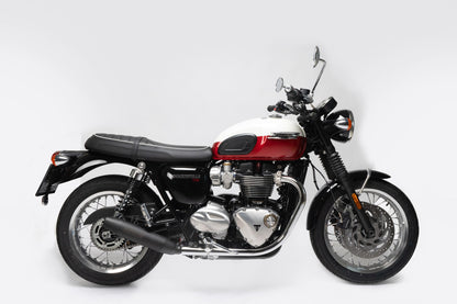 Remus Custom stainless steel black slip-ons set racing for TRIUMPH BONNEVILLE T120 2025