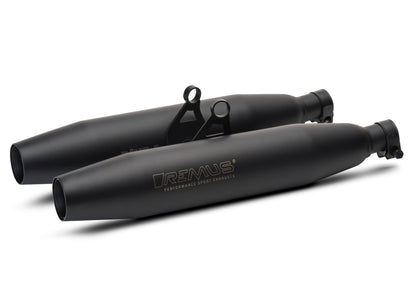 Remus Custom stainless steel black slip-ons set racing for TRIUMPH BONNEVILLE T120 2025