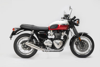 Remus Custom stainless steel matt slip-ons set EC approved for TRIUMPH BONNEVILLE T120 2025