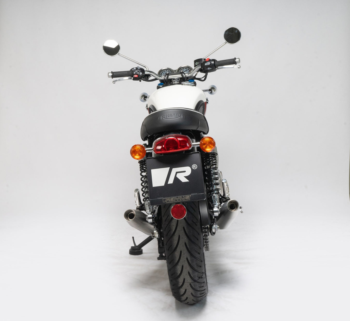 Remus Custom stainless steel matt slip-ons set EC approved for TRIUMPH BONNEVILLE T120 2025