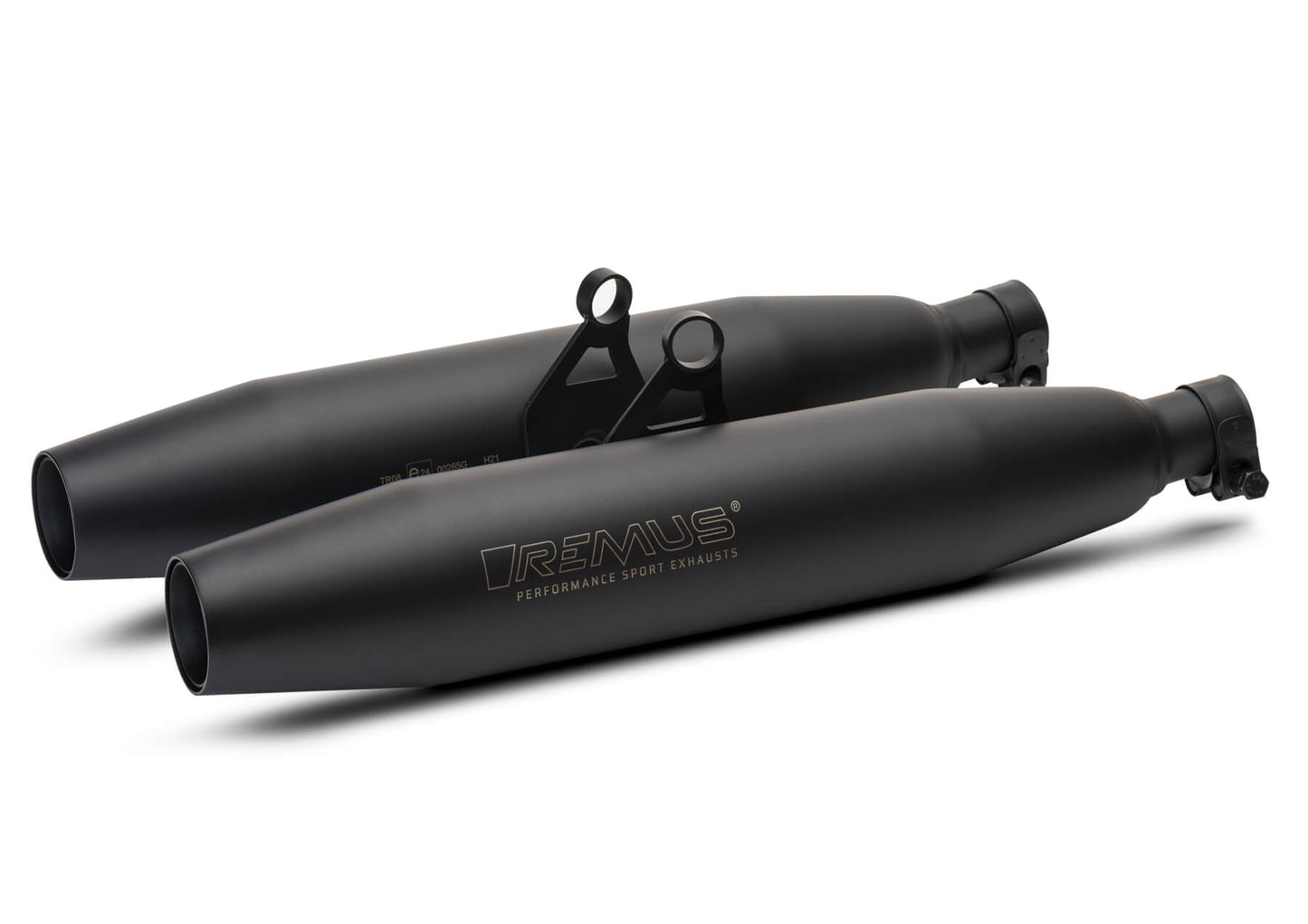 Remus Custom stainless steel black slip-ons set racing for TRIUMPH BONNEVILLE T120 2025