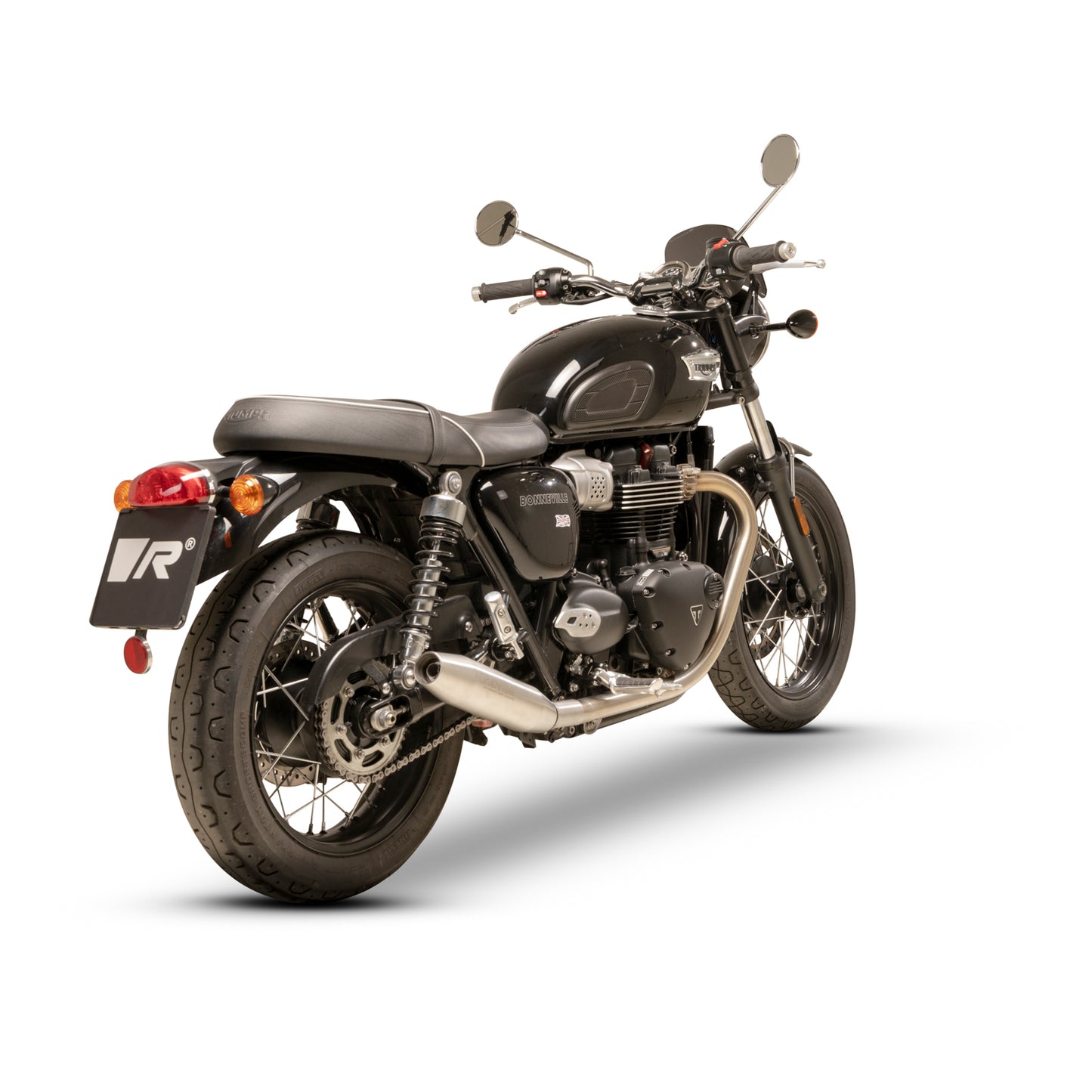 Remus Custom stainless steel matt slip-ons set EC approved for TRIUMPH BONNEVILLE T120 2025