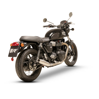 Remus Custom stainless steel matt slip-ons set EC approved for TRIUMPH BONNEVILLE T120 2025