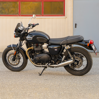 Remus Custom stainless steel matt slip-ons set racing for TRIUMPH BONNEVILLE T120 2025