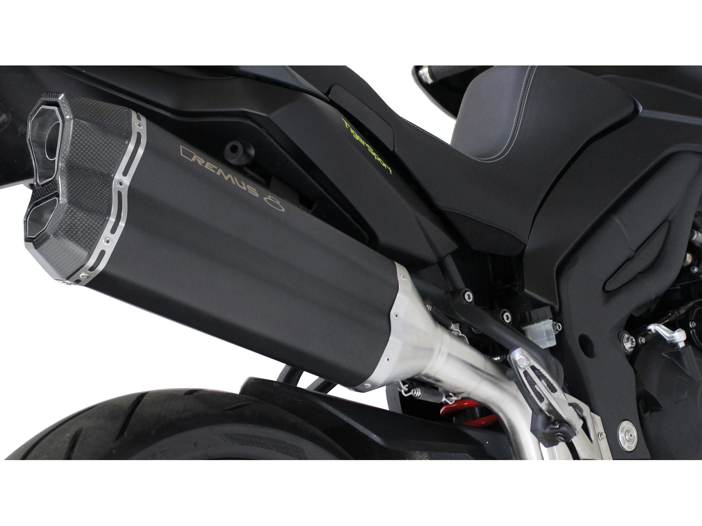 Remus 8 black omologated slip-on for TRIUMPH TIGER 1050 SPORT 2016-2020