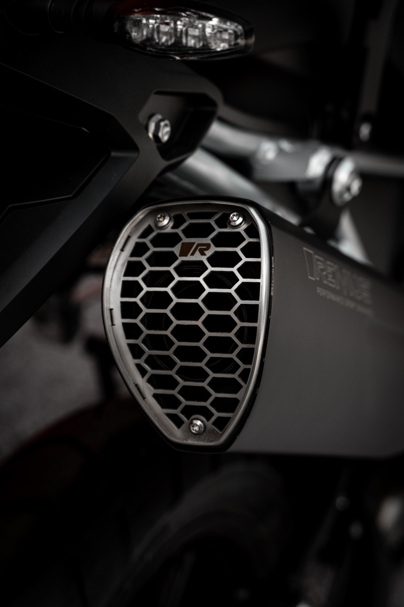 Remus Nxt stainless steel black racing slip-on for TRIUMPH TIGER 1200 GT 2023-