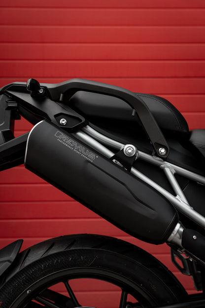 Remus Nxt stainless steel black racing slip-on for TRIUMPH TIGER 1200 GT 2023-