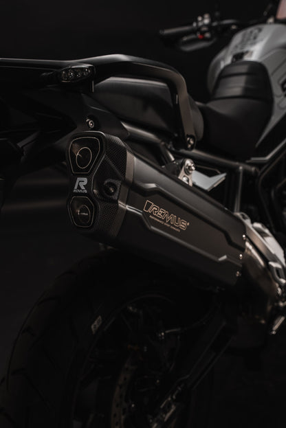 Remus 8 2.0 stainless steel black EC approved slip-on for TRIUMPH TIGER 900 /GT /RALLY 2024