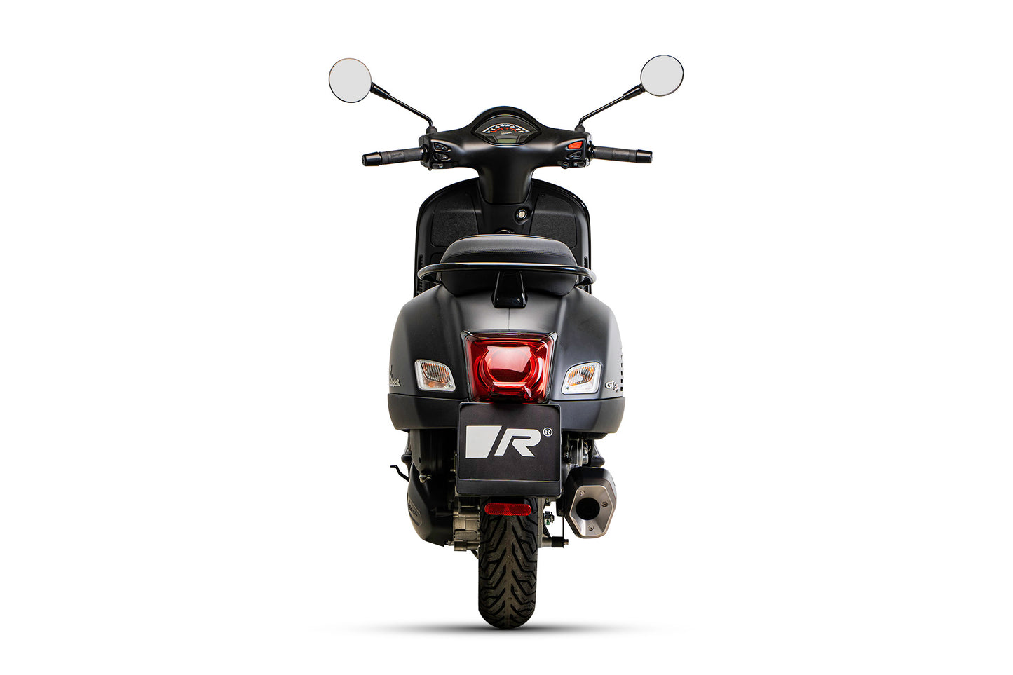 Remus RS 2.0 black racing slip-on for VESPA GTV 300 SEI GIORNI 2017-2019