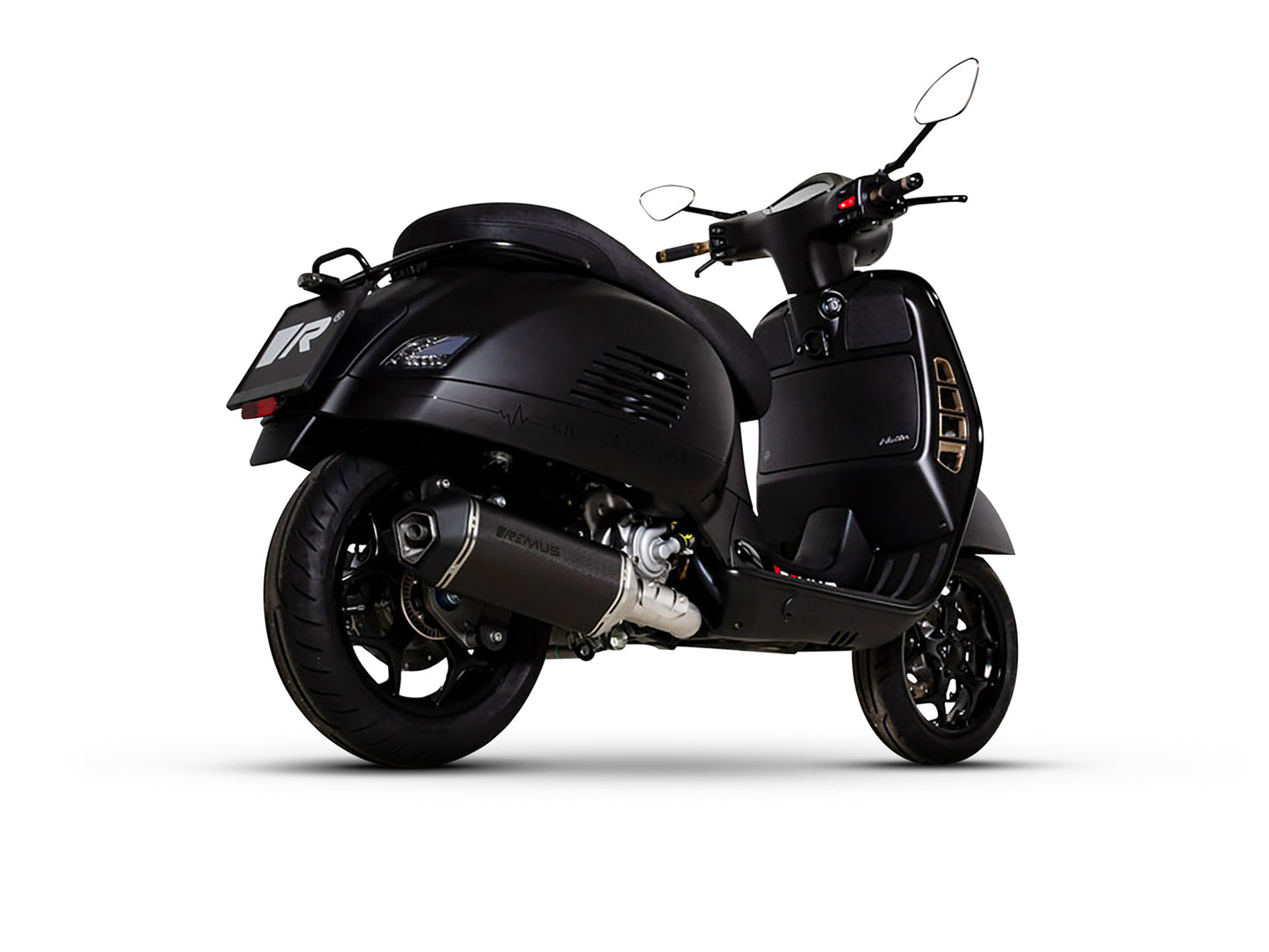 Remus EC approved SportExhaust carbon fibre full system for VESPA GTS 300 HPE 2021-2024