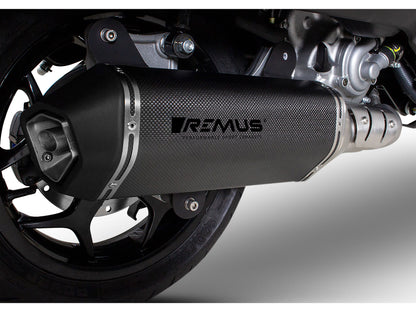 Remus EC approved SportExhaust carbon fibre full system for VESPA GTS 300 HPE 2021-2024
