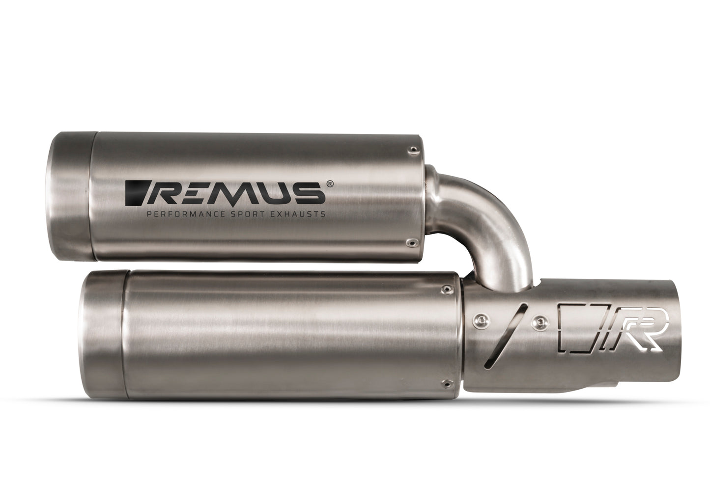 Remus Double Mesh stainless steel brushed homologated full system for VESPA GTS 300 HPE 2021-2024